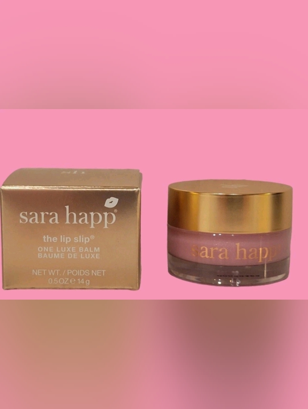 Sara Happ The Lip Slip One Luxe Balm Gloss BNIB & Sealed .5oz.Deeply Moistur